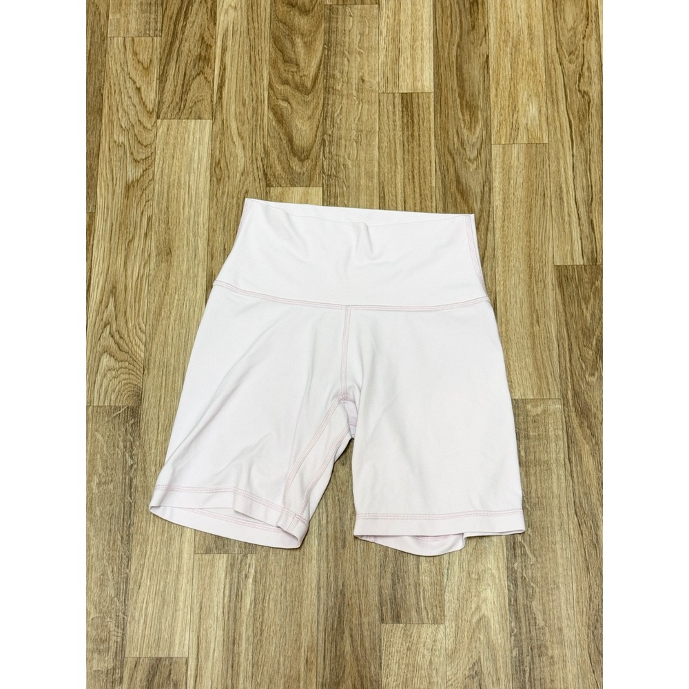 Aritzia Golden Tna Biker Shorts Pink High Waisted Athletic Yoga Shorts Size 4